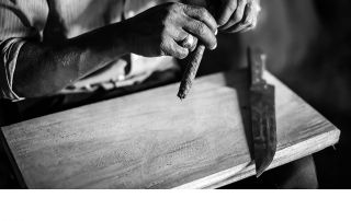 Gerald Alderman, "Cigar Makers Hands - Vinales, Cuba"